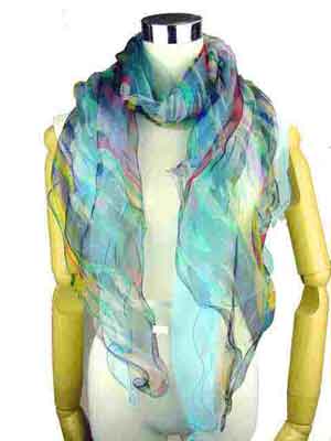 silk long scarf